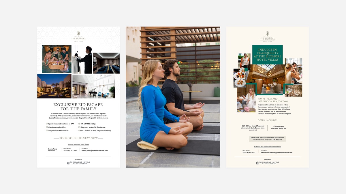 Biltmore Hotel Villas Eid campaign flyers