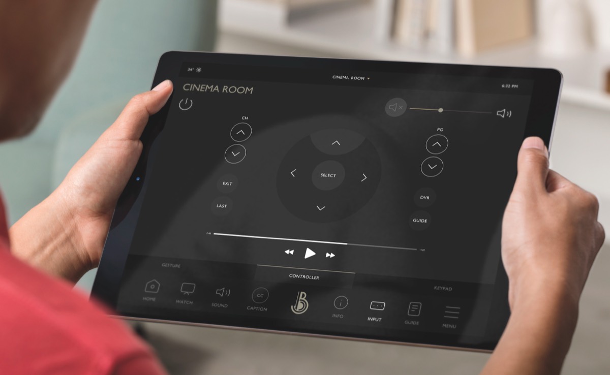 Biltmore Hotel Villas tablet room control interface