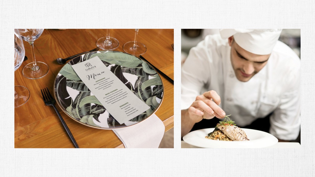 Dirani Milano menu