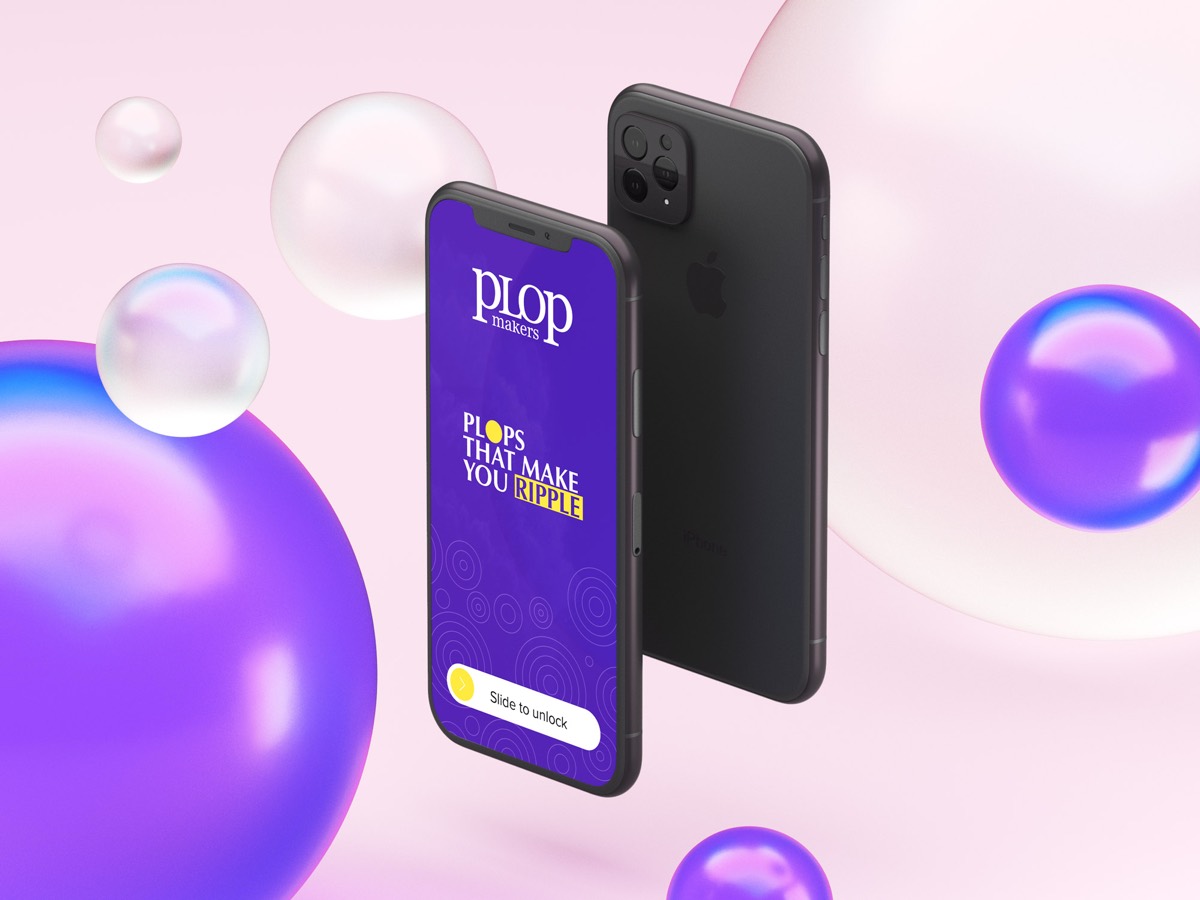 Plop Makers app mockup