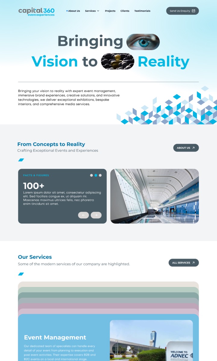 Technology startup website